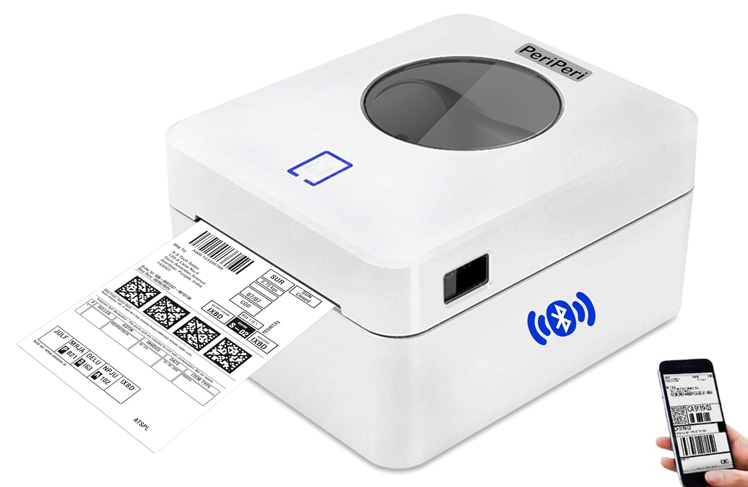 PeriPeri 4inch USB+BT Direct Thermal Label Printer